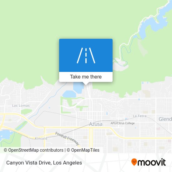 Canyon Vista Drive map