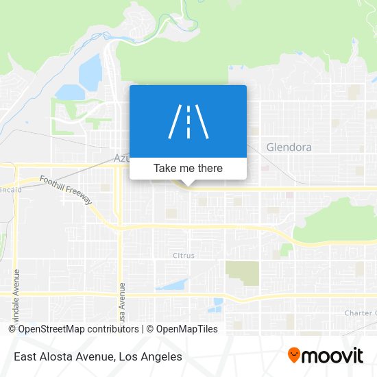 East Alosta Avenue map