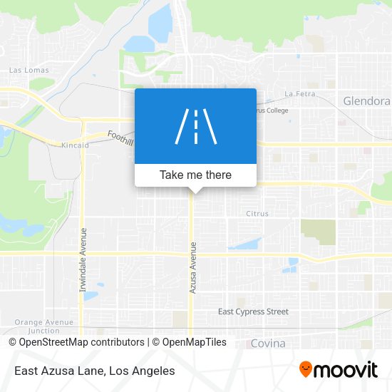 Mapa de East Azusa Lane