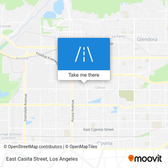 Mapa de East Casita Street