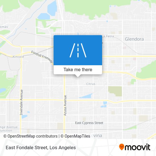 East Fondale Street map