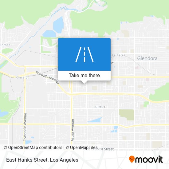 Mapa de East Hanks Street