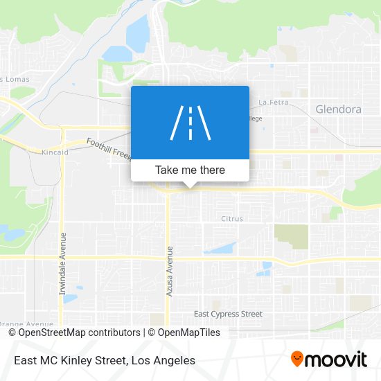 East MC Kinley Street map