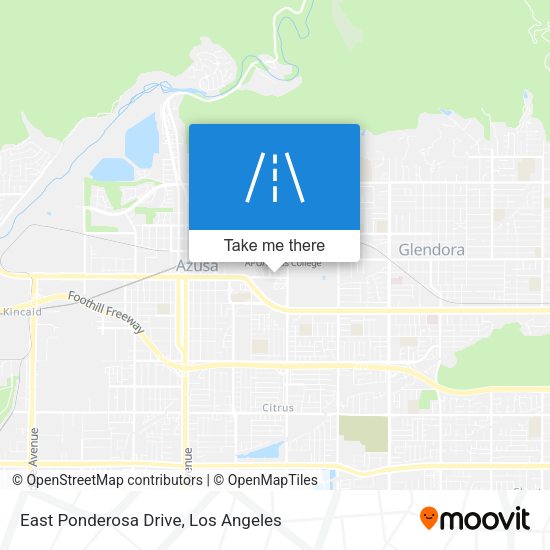 Mapa de East Ponderosa Drive
