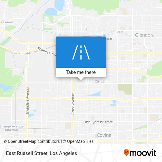 East Russell Street map