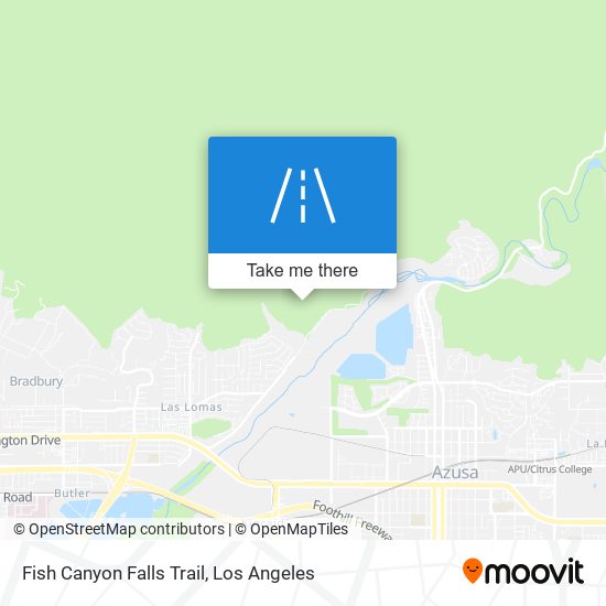 Mapa de Fish Canyon Falls Trail