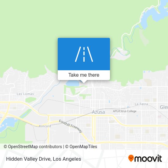 Hidden Valley Drive map