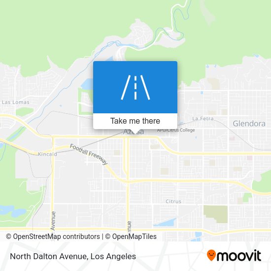 North Dalton Avenue map