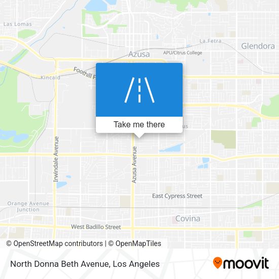 North Donna Beth Avenue map
