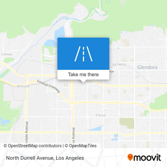 North Durrell Avenue map