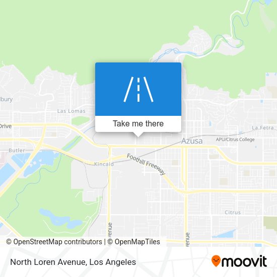 Mapa de North Loren Avenue