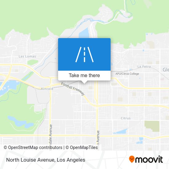 North Louise Avenue map