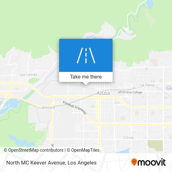 North MC Keever Avenue map
