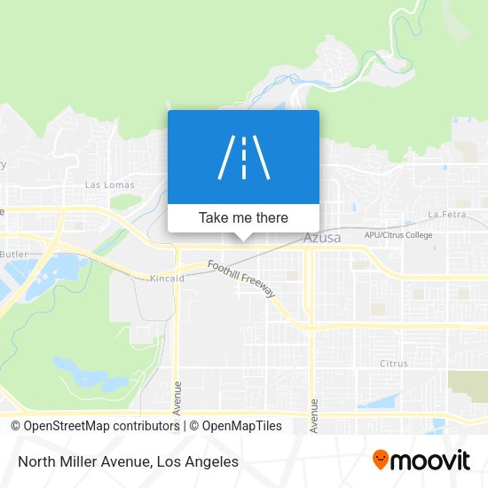 North Miller Avenue map