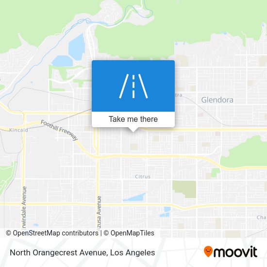 Mapa de North Orangecrest Avenue