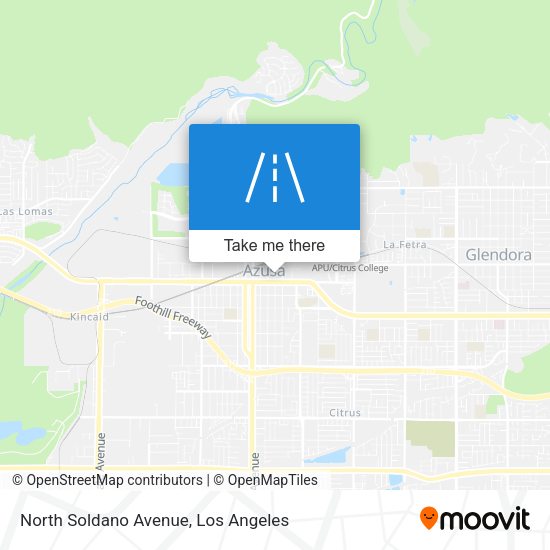North Soldano Avenue map