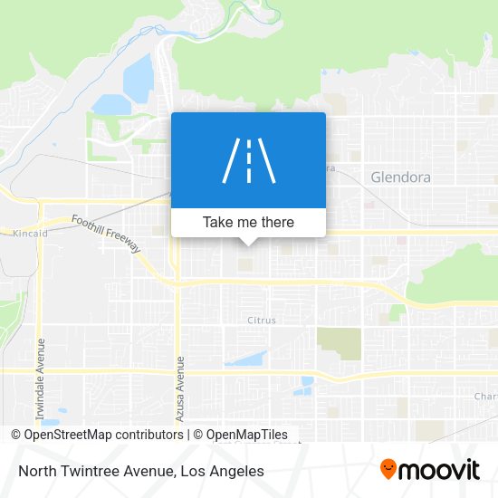 Mapa de North Twintree Avenue