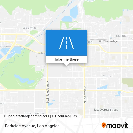 Parkside Avenue map