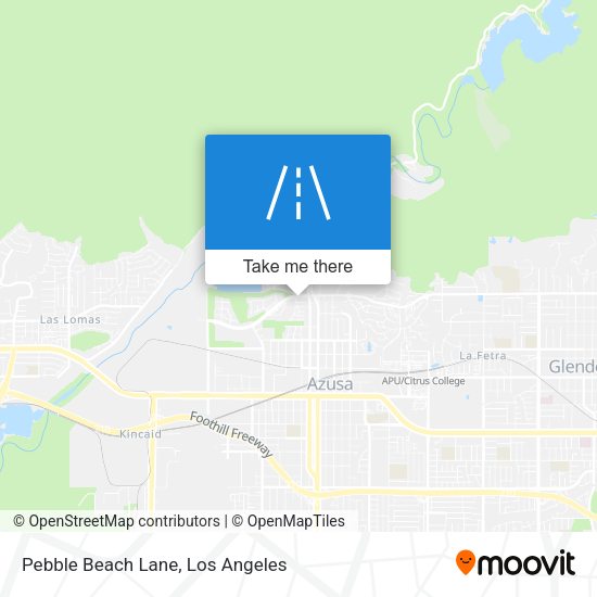 Pebble Beach Lane map