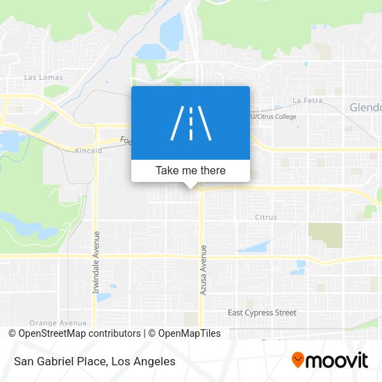 Mapa de San Gabriel Place