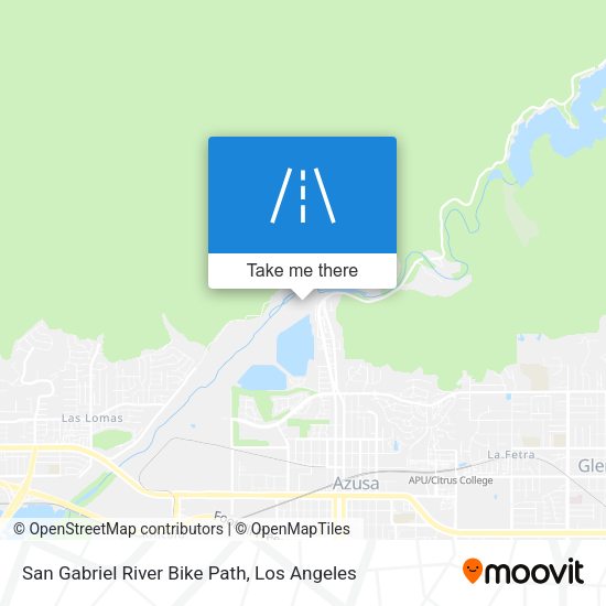 Mapa de San Gabriel River Bike Path