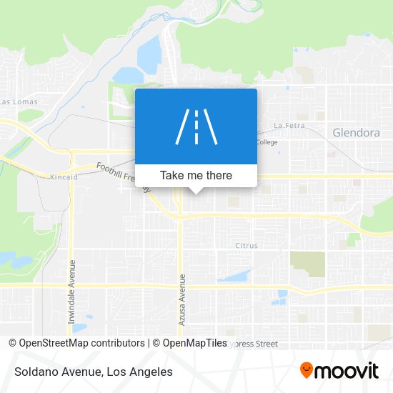 Mapa de Soldano Avenue