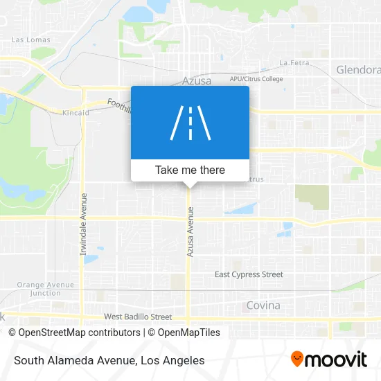South Alameda Avenue map