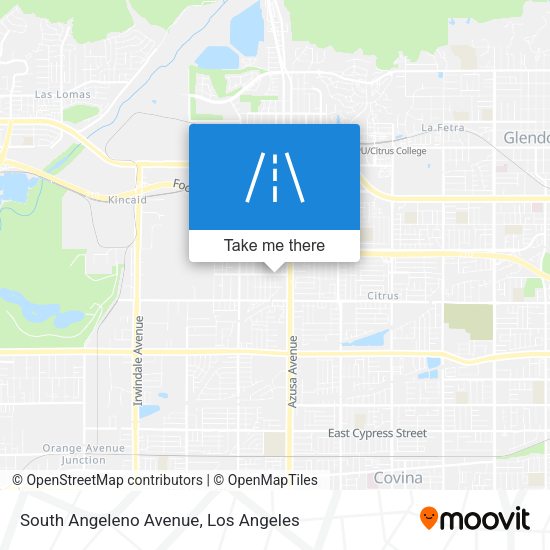 South Angeleno Avenue map