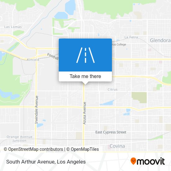 South Arthur Avenue map