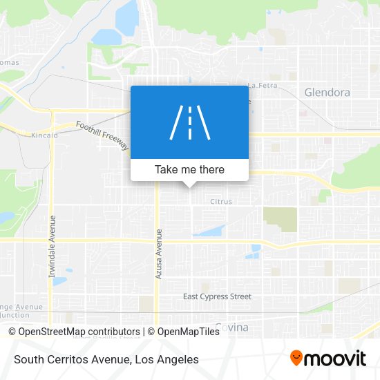 South Cerritos Avenue map