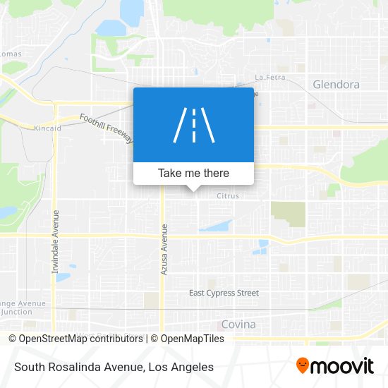 South Rosalinda Avenue map
