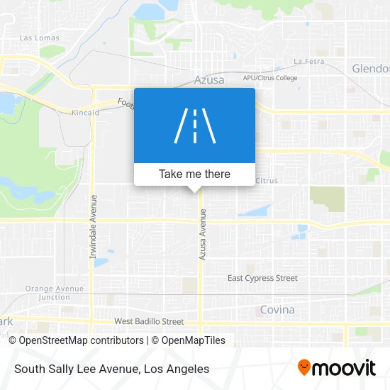 South Sally Lee Avenue map