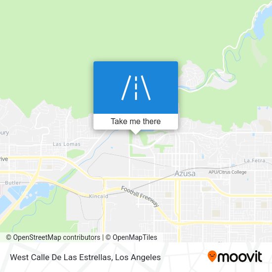 Mapa de West Calle De Las Estrellas
