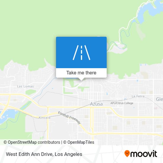 West Edith Ann Drive map