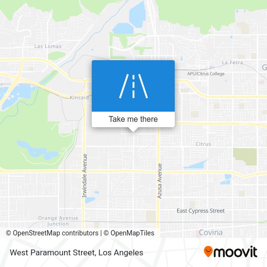 West Paramount Street map