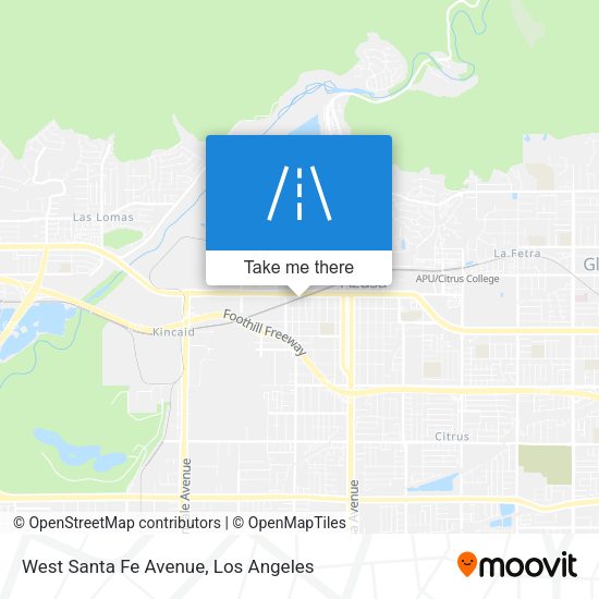 Mapa de West Santa Fe Avenue
