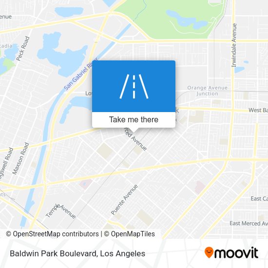 Baldwin Park Boulevard map
