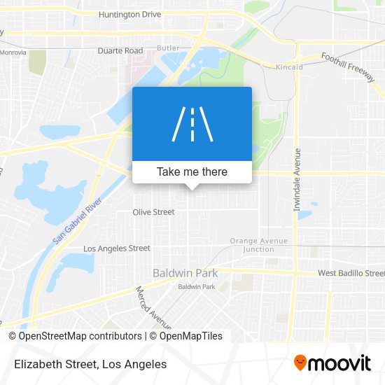 Elizabeth Street map