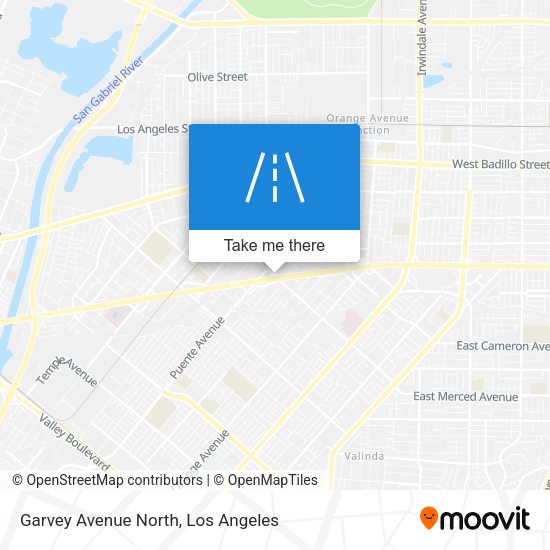 Garvey Avenue North map