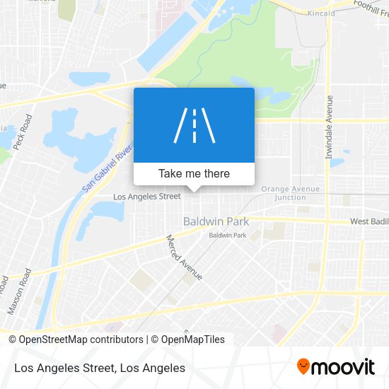 Mapa de Los Angeles Street