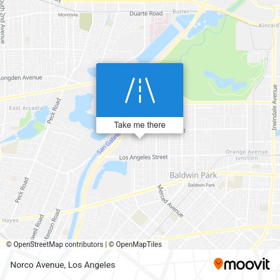 Mapa de Norco Avenue