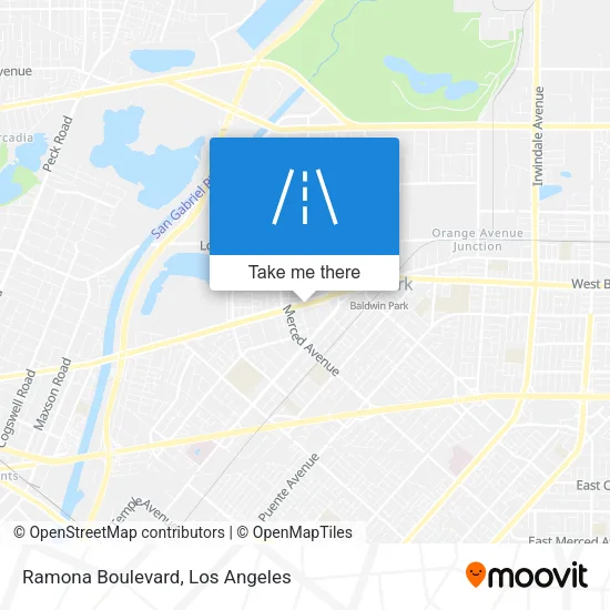Ramona Boulevard map