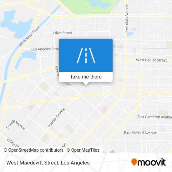 West Macdevitt Street map