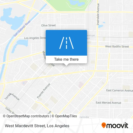 West Macdevitt Street map