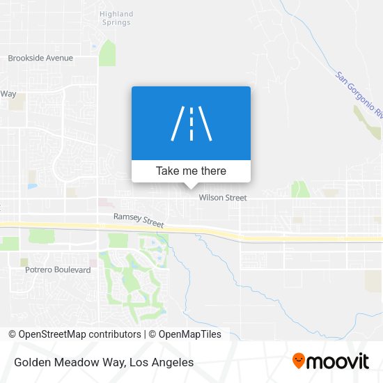 Golden Meadow Way map