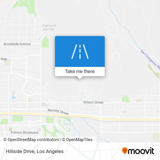 Mapa de Hillside Drive