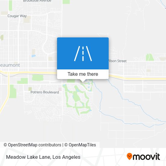 Meadow Lake Lane map