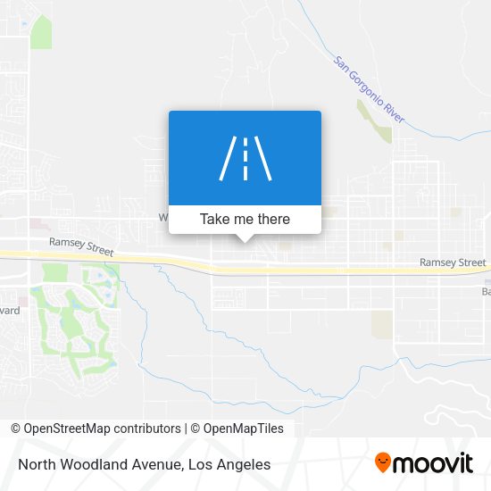North Woodland Avenue map