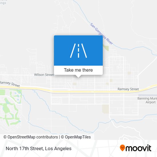 North 17th Street map