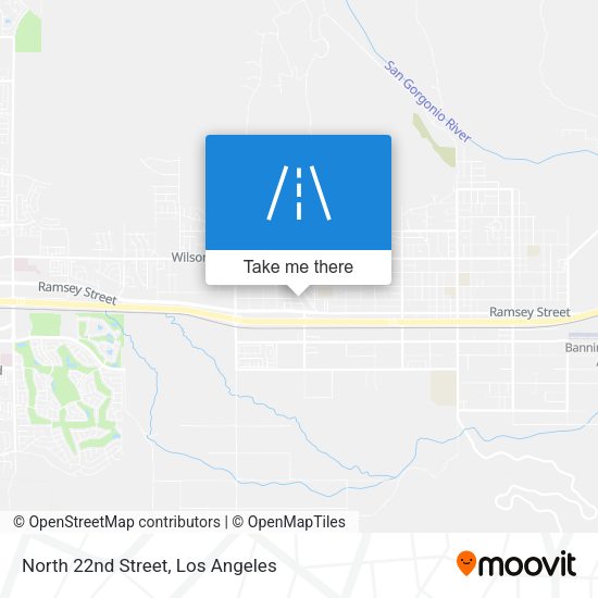 North 22nd Street map
